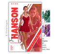 Tennis senior night poster and player banner template editable in Canva with dual photo layout and diagonal white slash divider alongside vertical surname typography