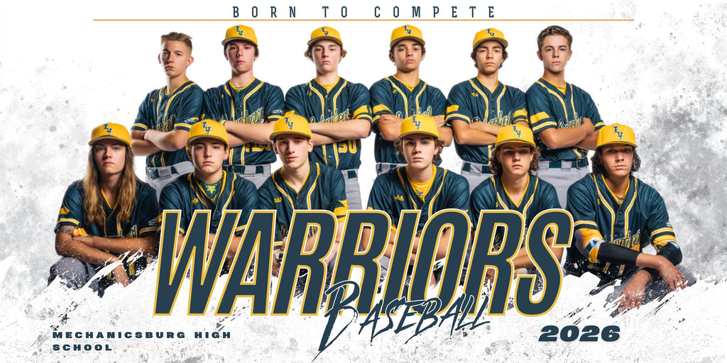 Grunge Textured Sports Team Banner Template | Editable in Canva | 2:1