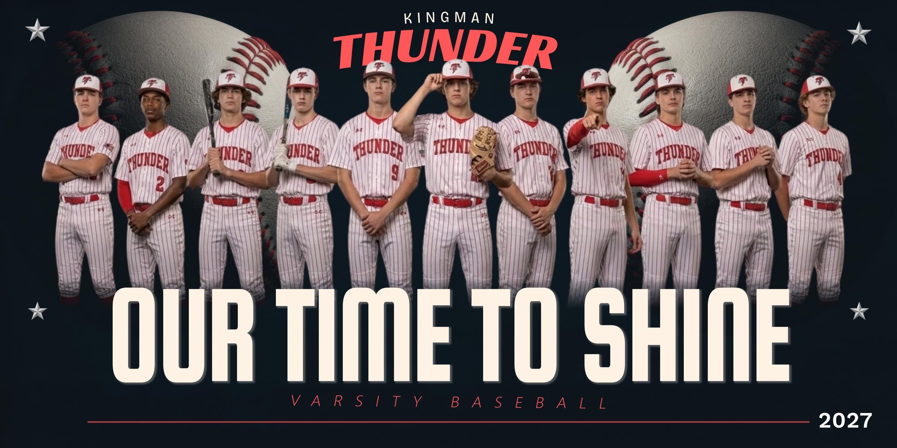 Baseball & Softball Team Banner Template | Editable in Photoshop | 2:1