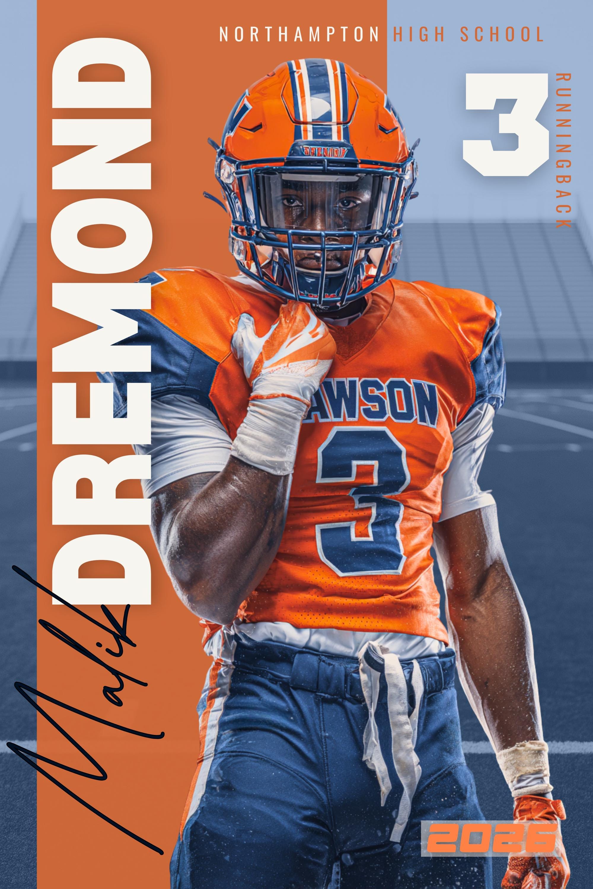 Stadium Field Football Poster Template | Editable in Canva | 2:3
