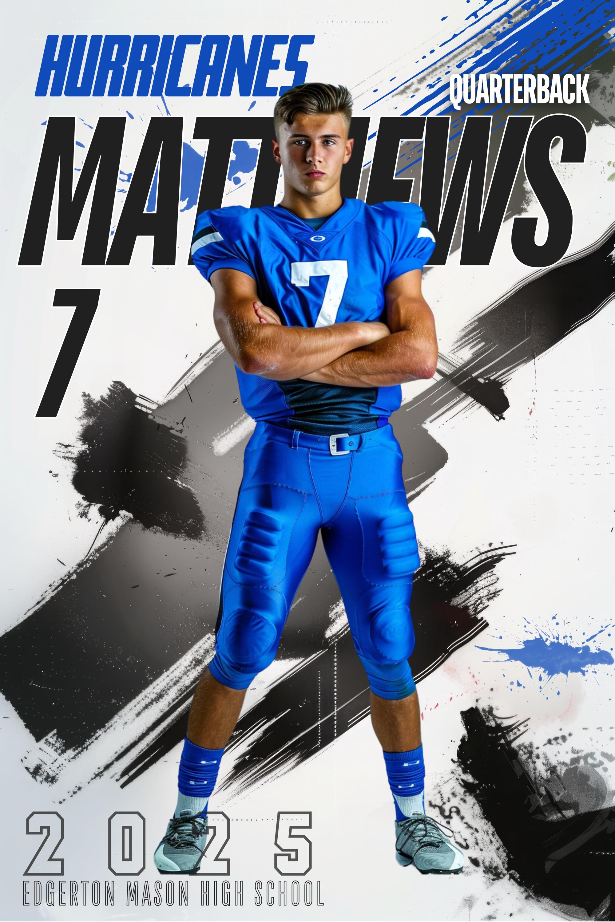 Ink Strokes All Sports Poster Template | Editable inside of Canva | 2:3