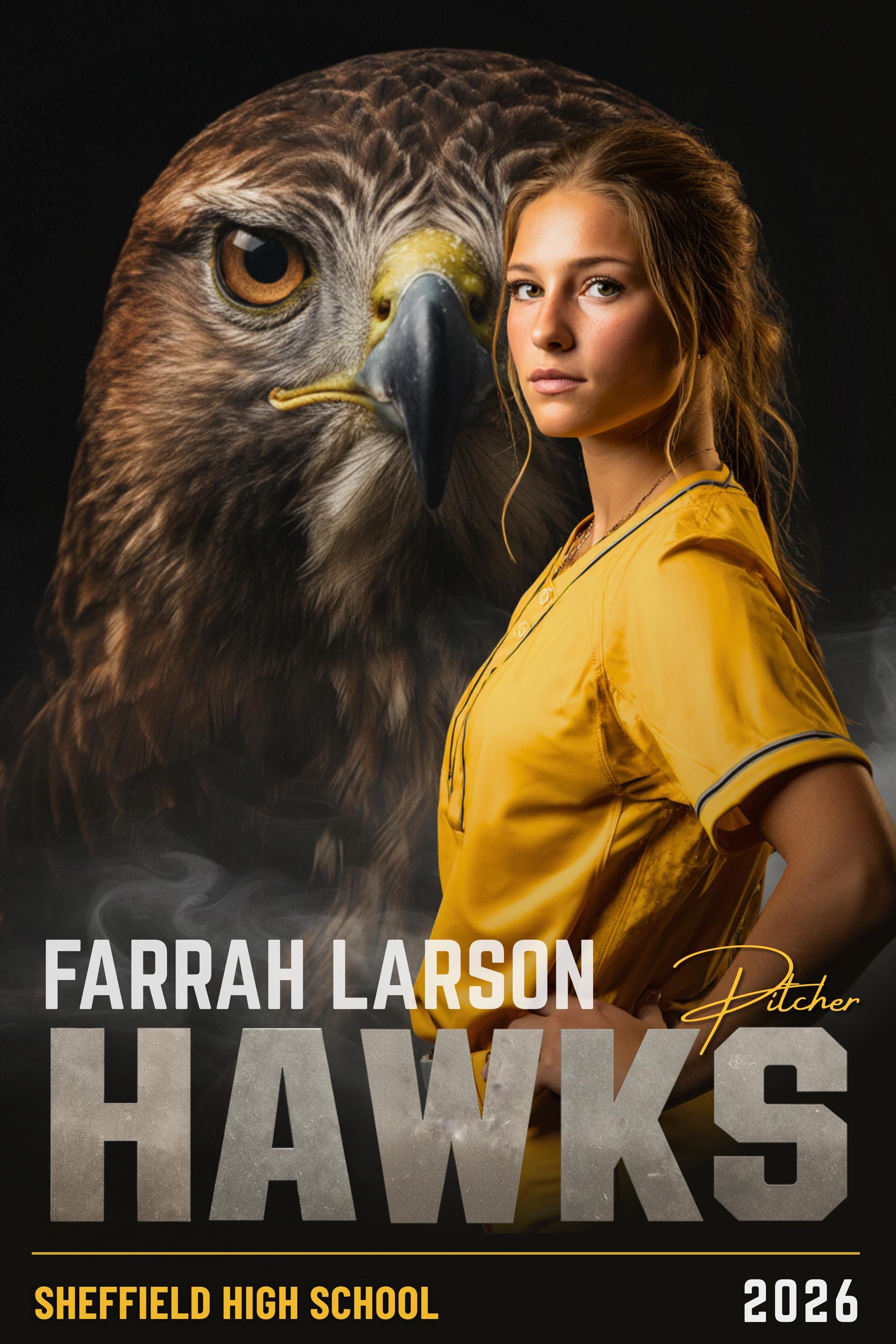 42 Mascot Softball Poster Template | Editable in Photoshop | 2:3
