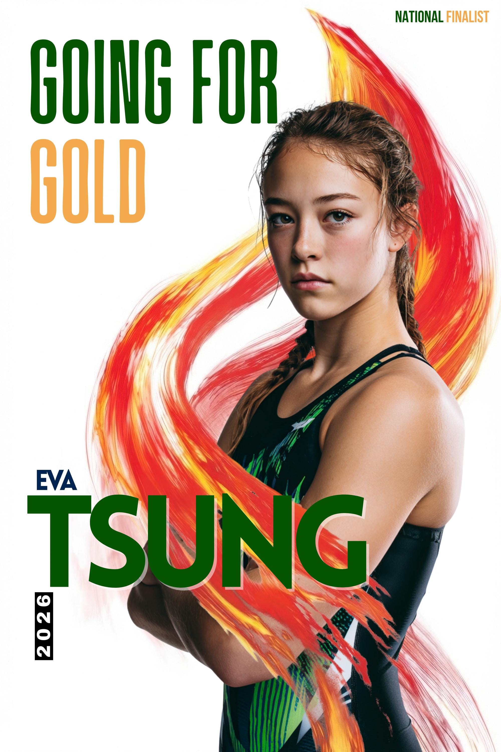 Olympic Flame All Sports Poster Template | Editable in Canva | 2:3