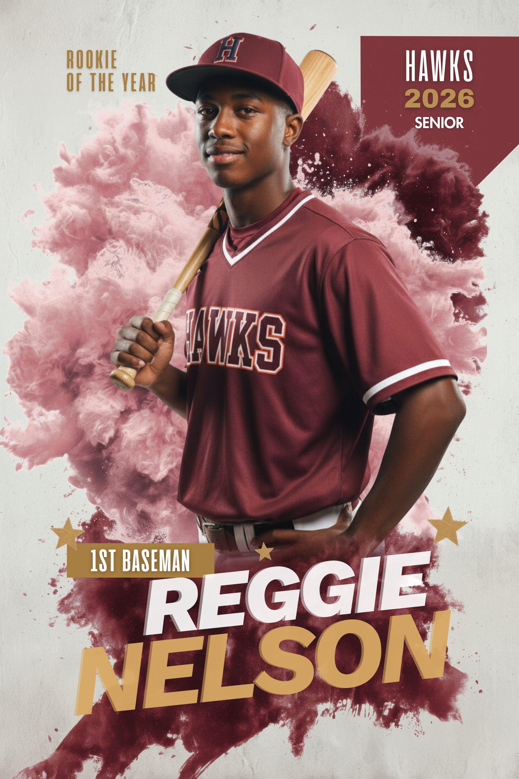 Color Burst Baseball Poster Template | Editable in Photoshop | 2:3