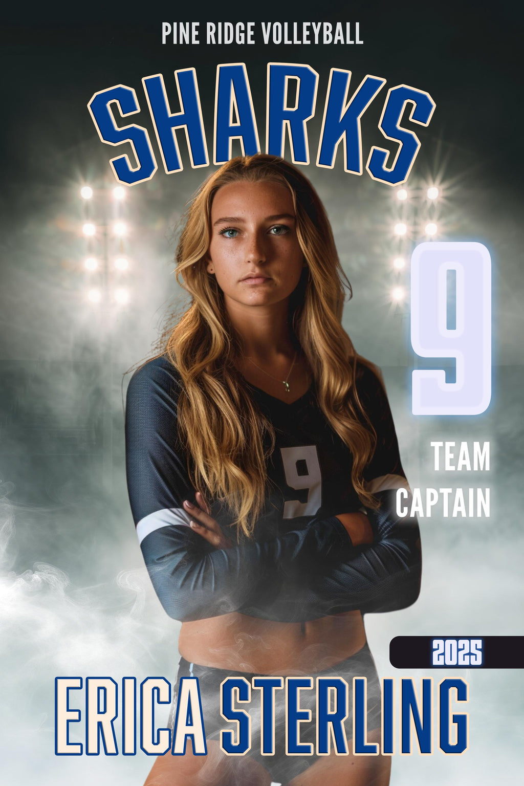 Friday Night Lights Multi-Sport Poster Template | Editable in Photoshop | 2:3