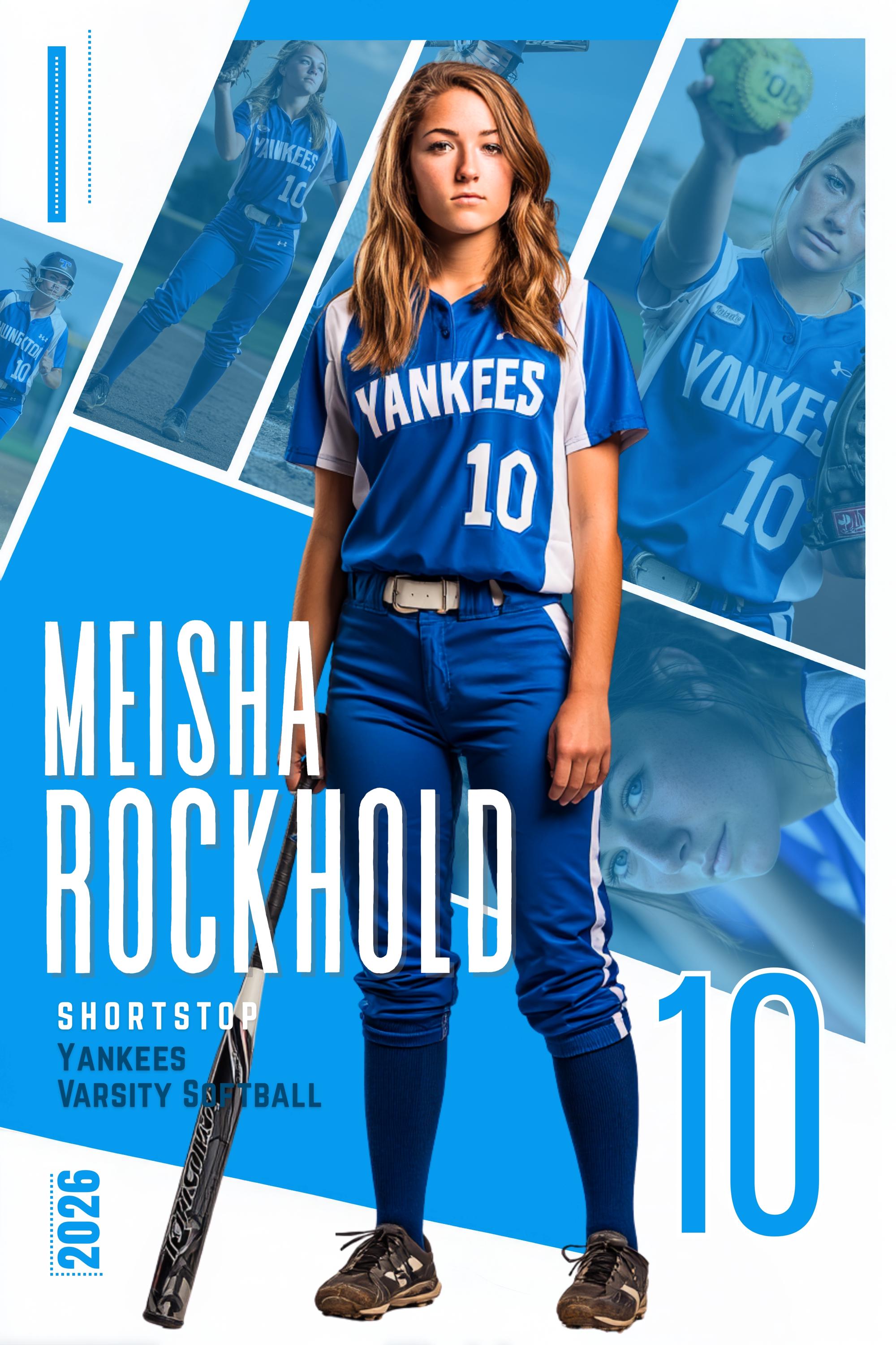 Multi-Photo Collage Softball Poster Template | Editable in Canva | 2:3