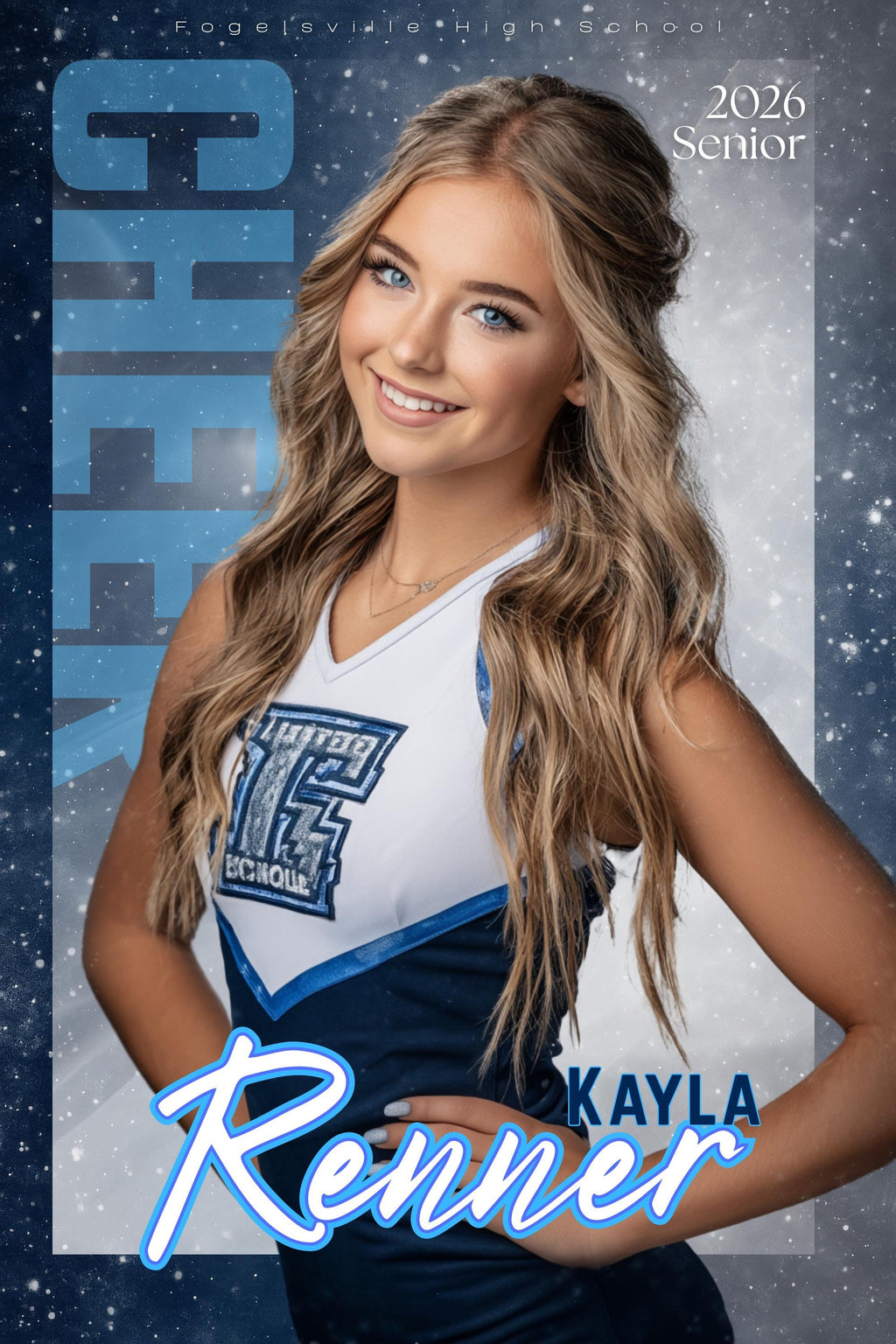 Sparkling Cheer & Dance Poster Template | Editable in Canva | 2:3