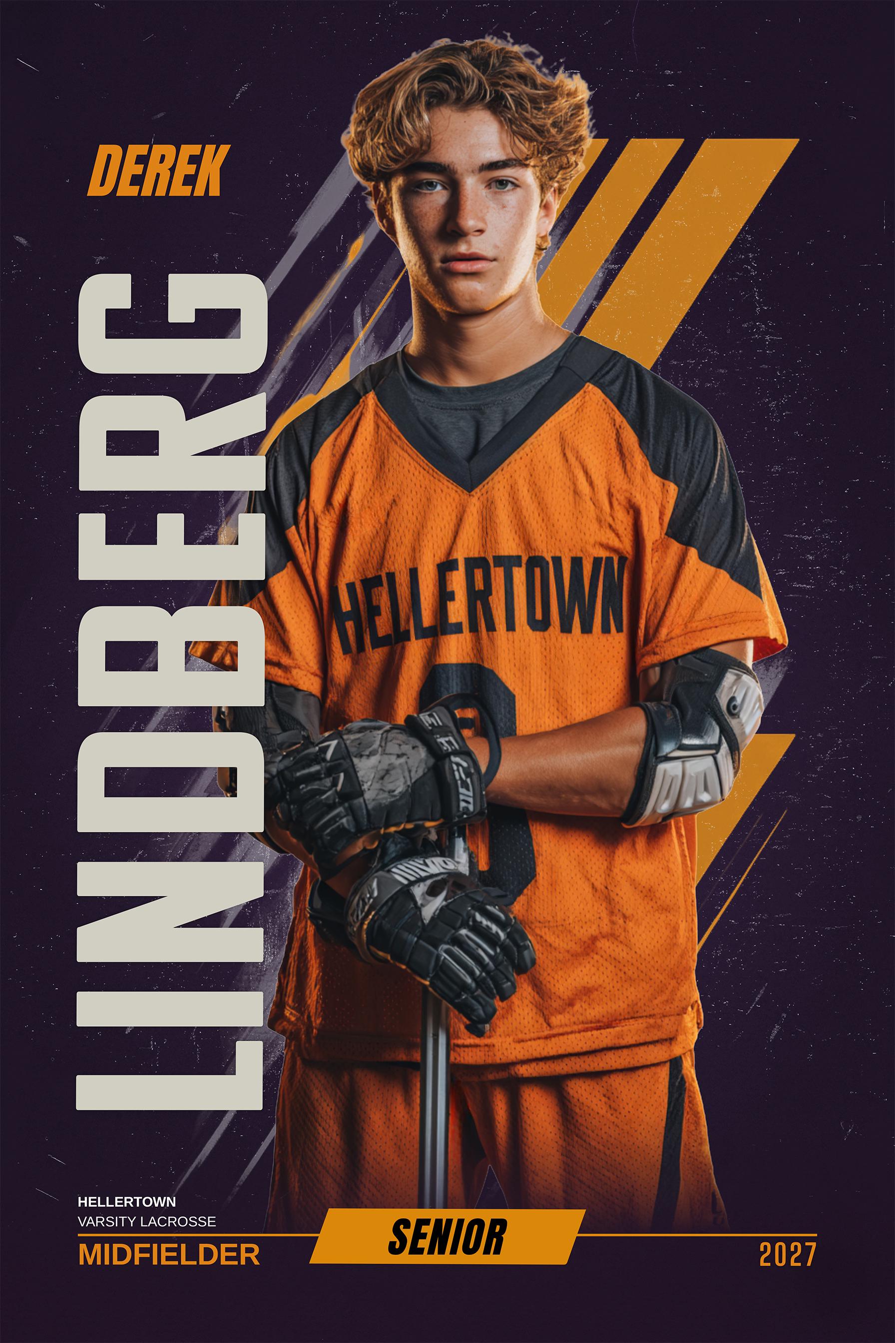 Velocity Lacrosse Poster Template | Photoshop Template | 2:3