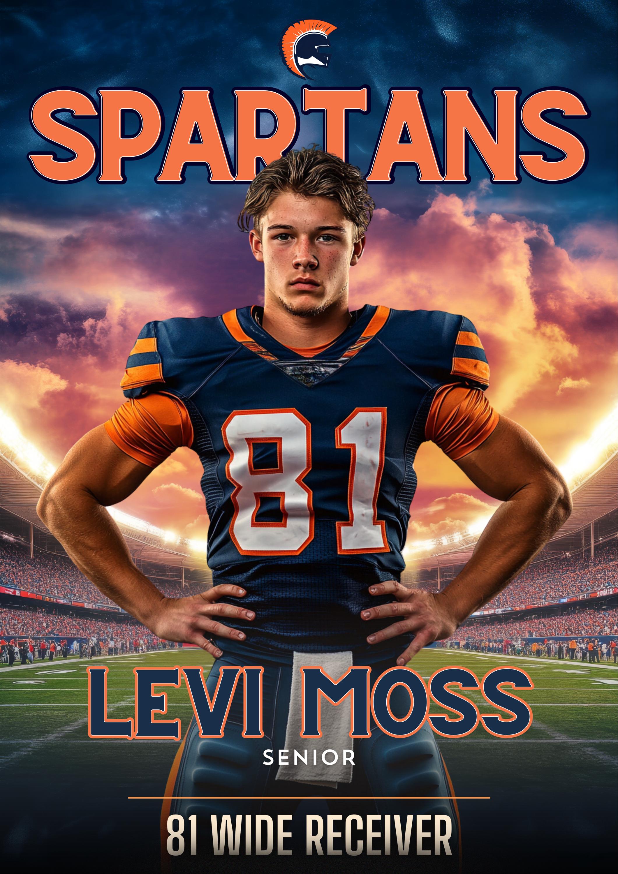 Sunset Stadium Football Poster Template | Editable in Canva | 5:7