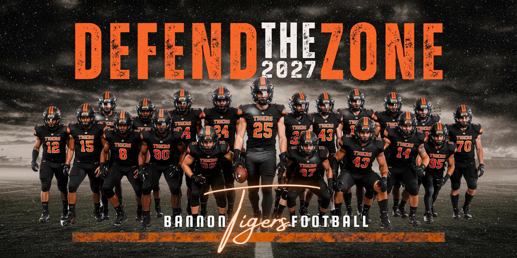Gritty Football Team Banner Template | Editable in Photoshop | 2:1