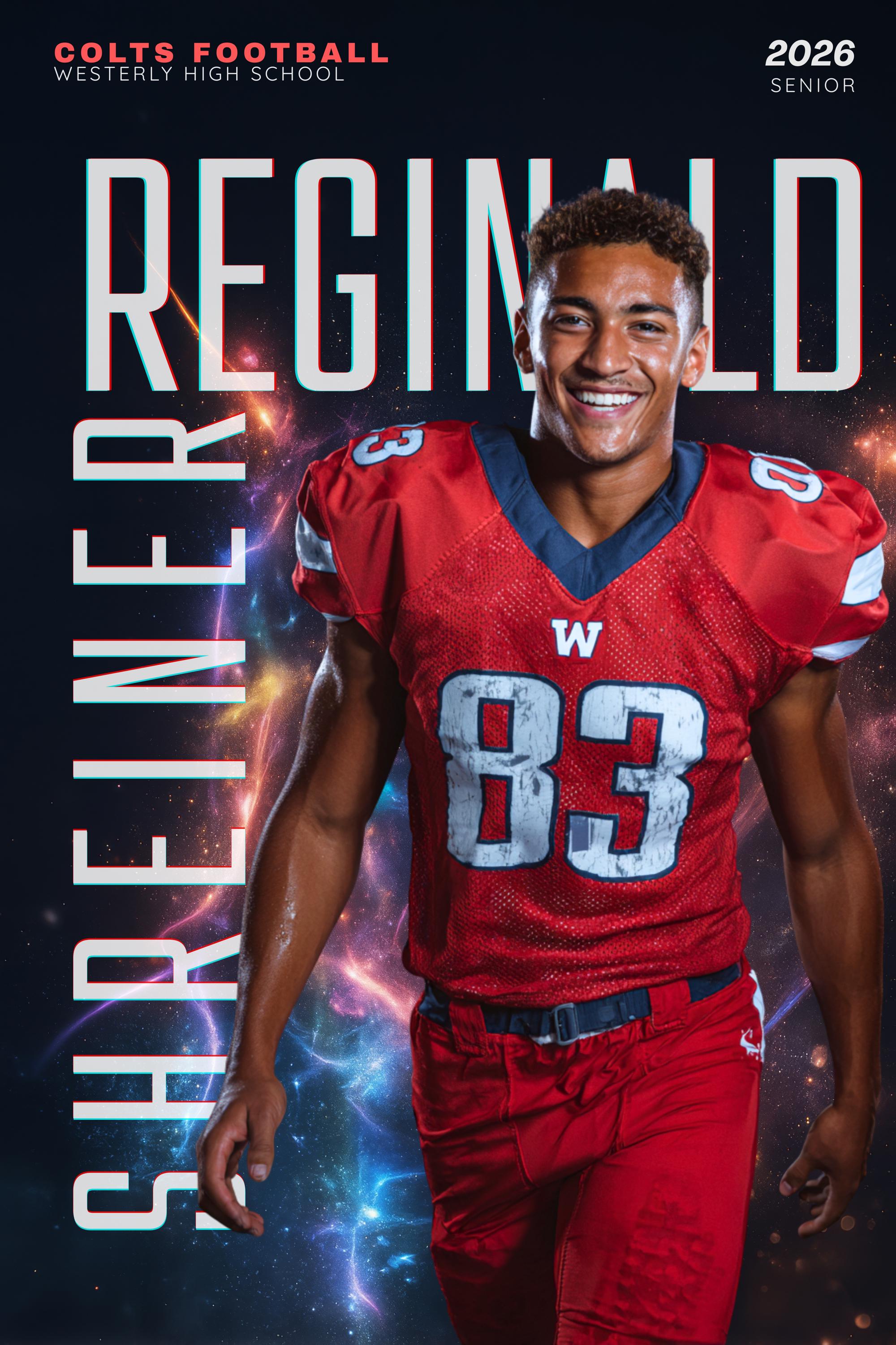 Cosmic Football Poster Template | Editable in Canva | 2:3