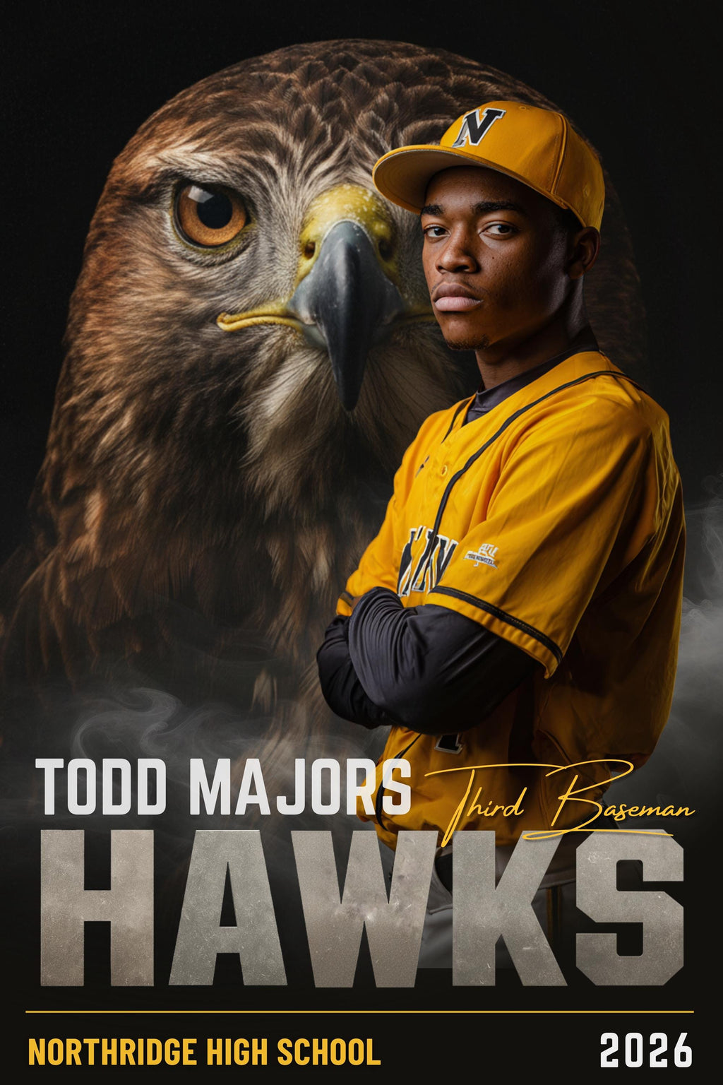 42 Mascot Backdrops Baseball Poster Template | Editable in Photoshop | 2:3