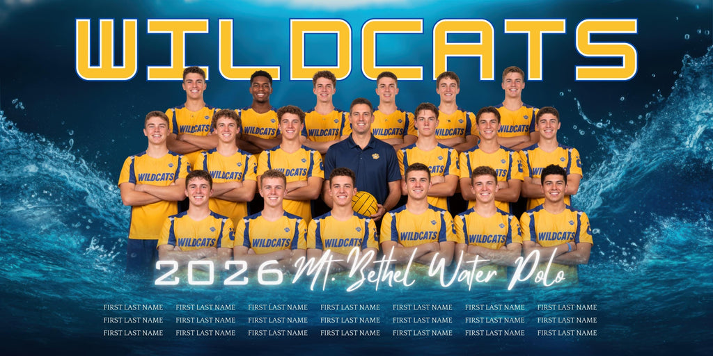 Water Splash Team Banner Template | Editable in Canva | 2:1