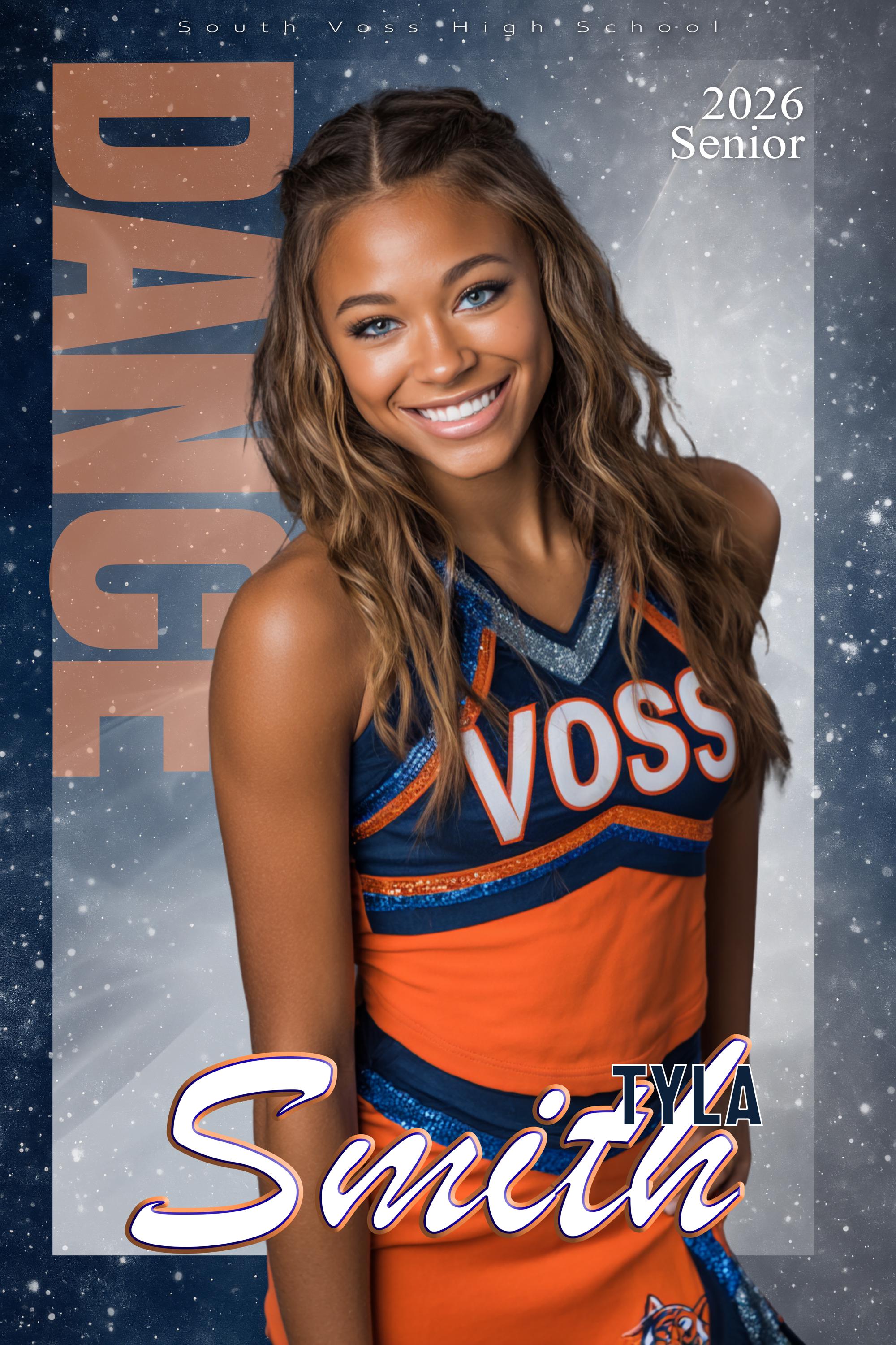 Sparkling Cheer & Dance Poster Template | Editable in Photoshop | 2:3
