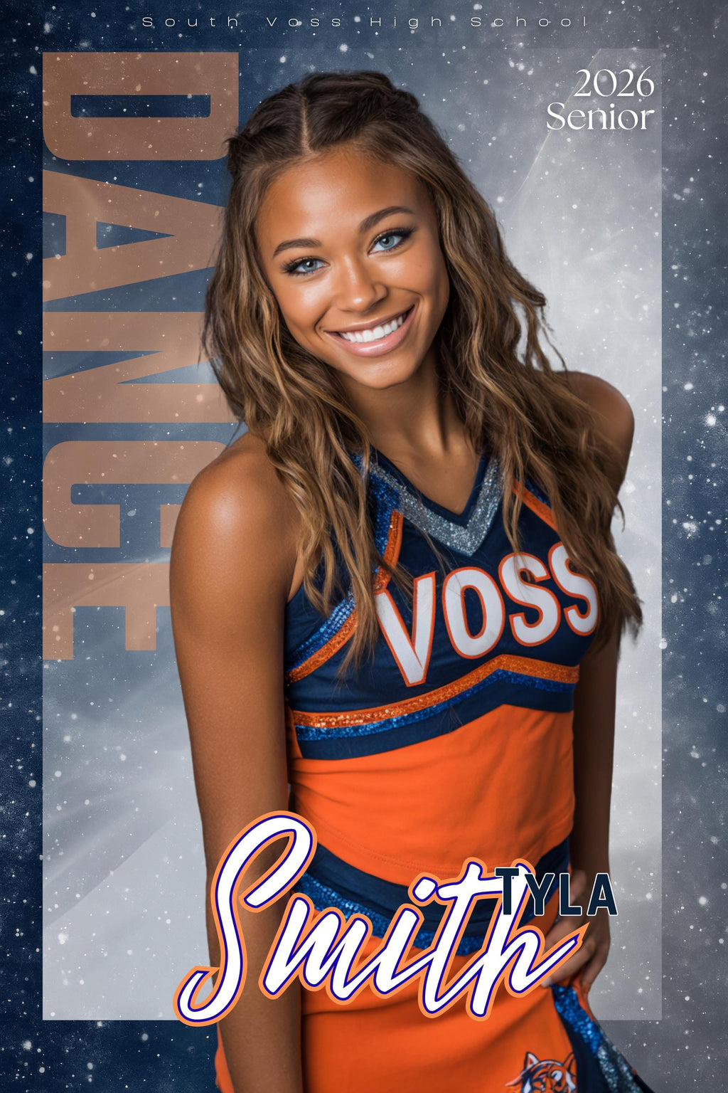Sparkling Cheer & Dance Poster Template | Editable in Canva | 2:3
