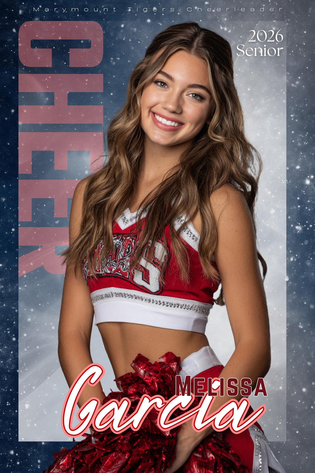 Sparkling Cheer & Dance Poster Template | Editable in Canva | 2:3