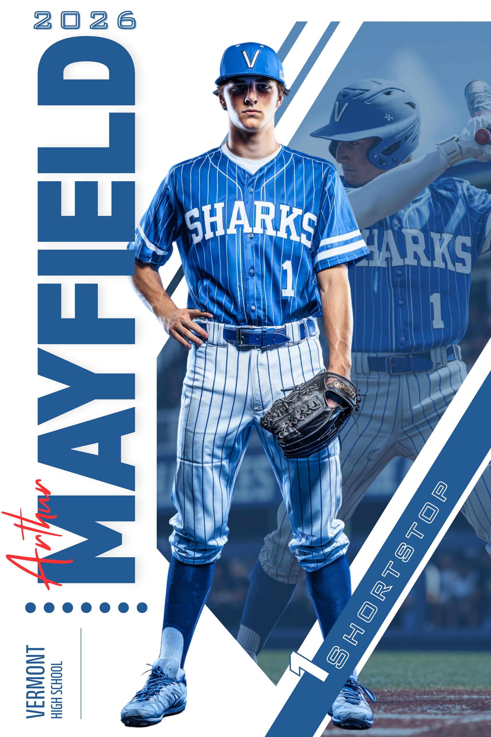 Dual Photo Baseball Poster Template | Editable in Photoshop | 2:3