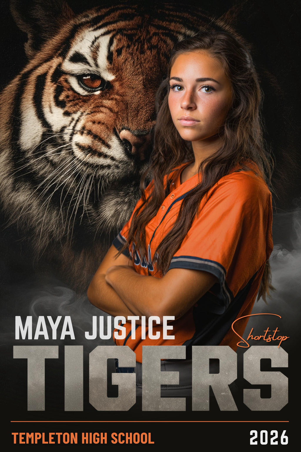 42 Mascot Softball Poster Template | Editable in Photoshop | 2:3