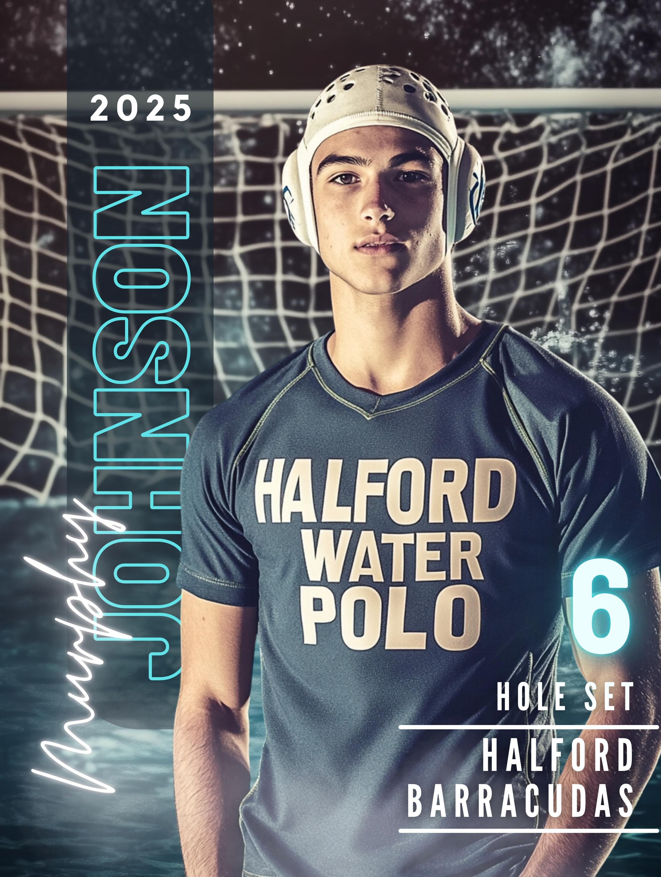 Water Polo Poster Template | Editable in Canva | 3:4 | Senior Banner, Player Poster, Memory Mate, Sports Card Design