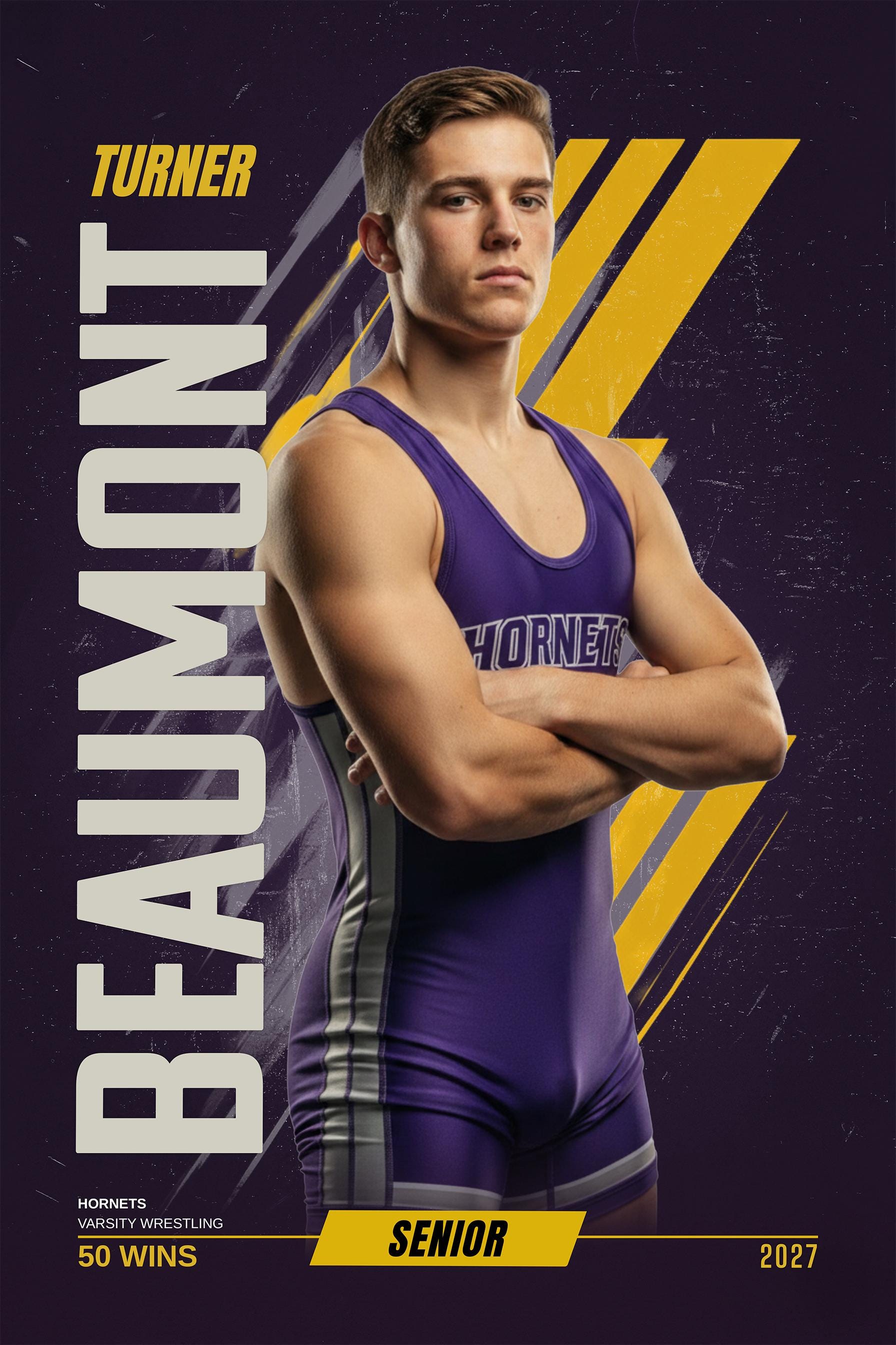 Velocity Wrestling Banner Template | Photoshop Template | 2:3
