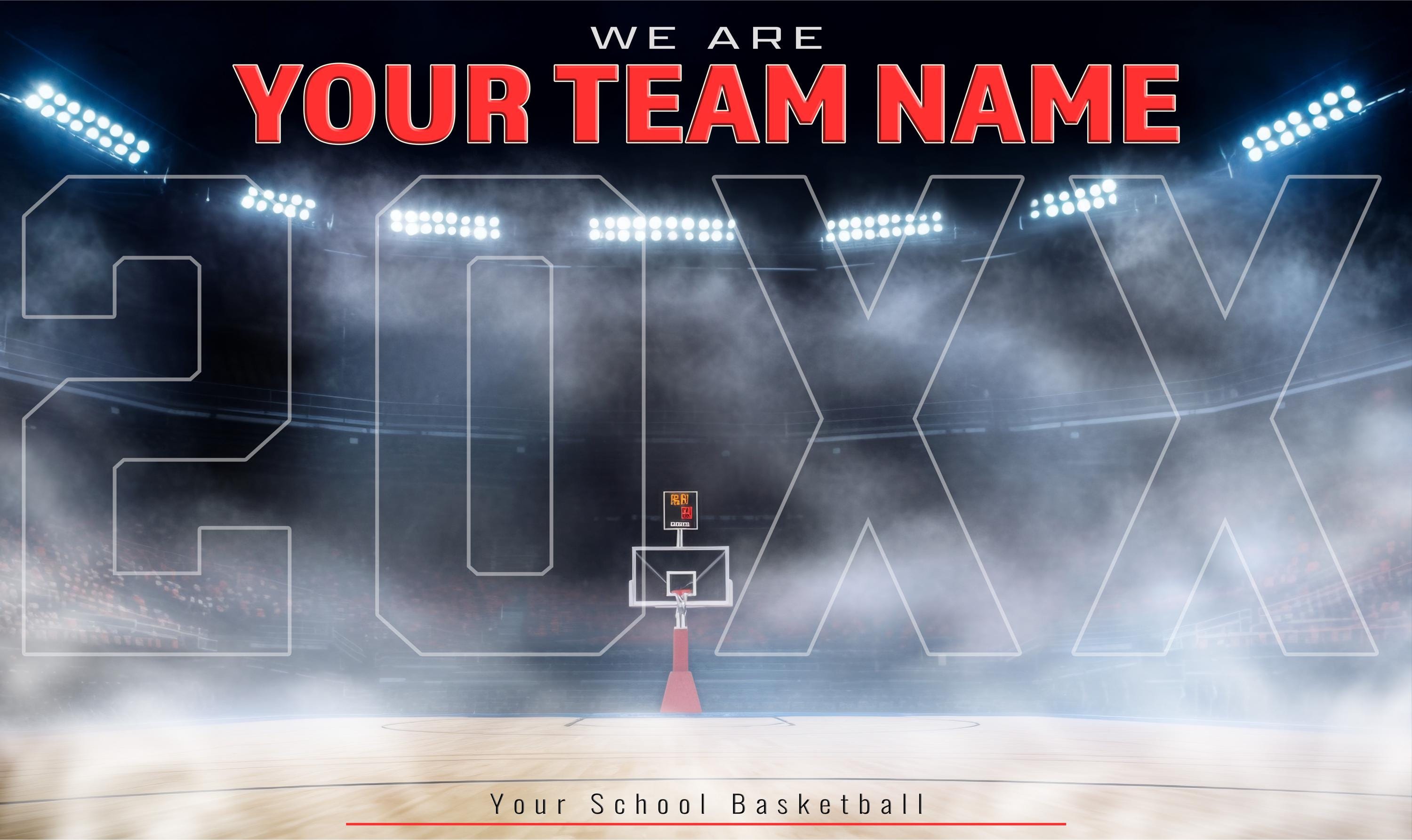 Championship Basketball Team Banner Template | Editable in Photoshop | 5:3