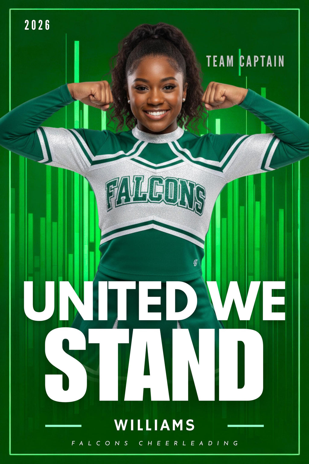 Sound Bars Cheer & Dance Poster Template | Editable in Canva | 2:3