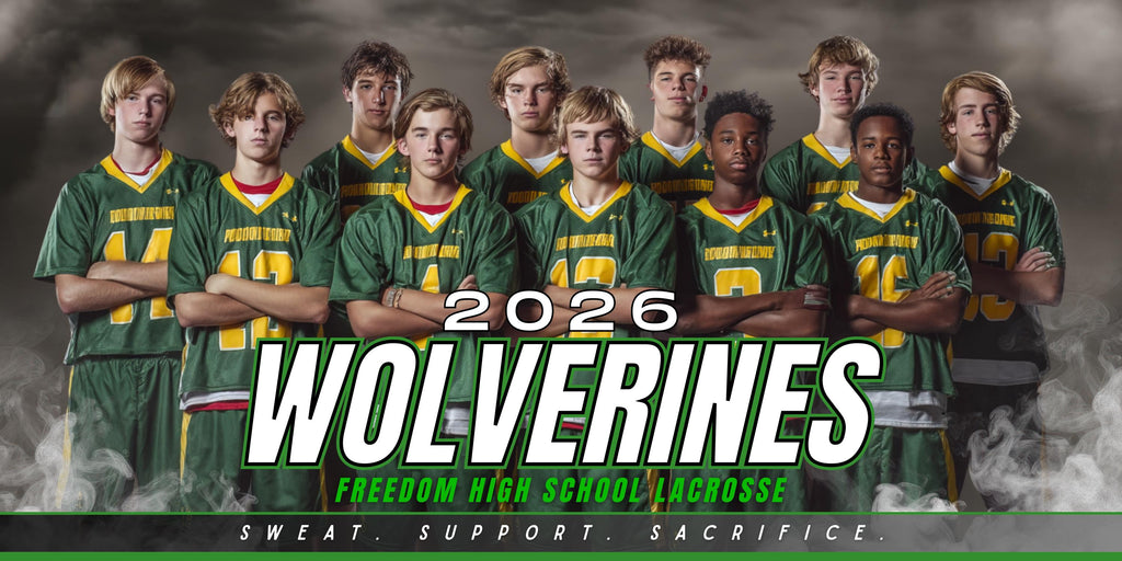All Sports Team Banner Template | Editable in Canva | 2:1 | Senior Night Poster, Gameday Banner, Team Graphic