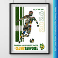 Soccer Collage Poster Template | Editable in Canva | 4:5 | Silhouette Style