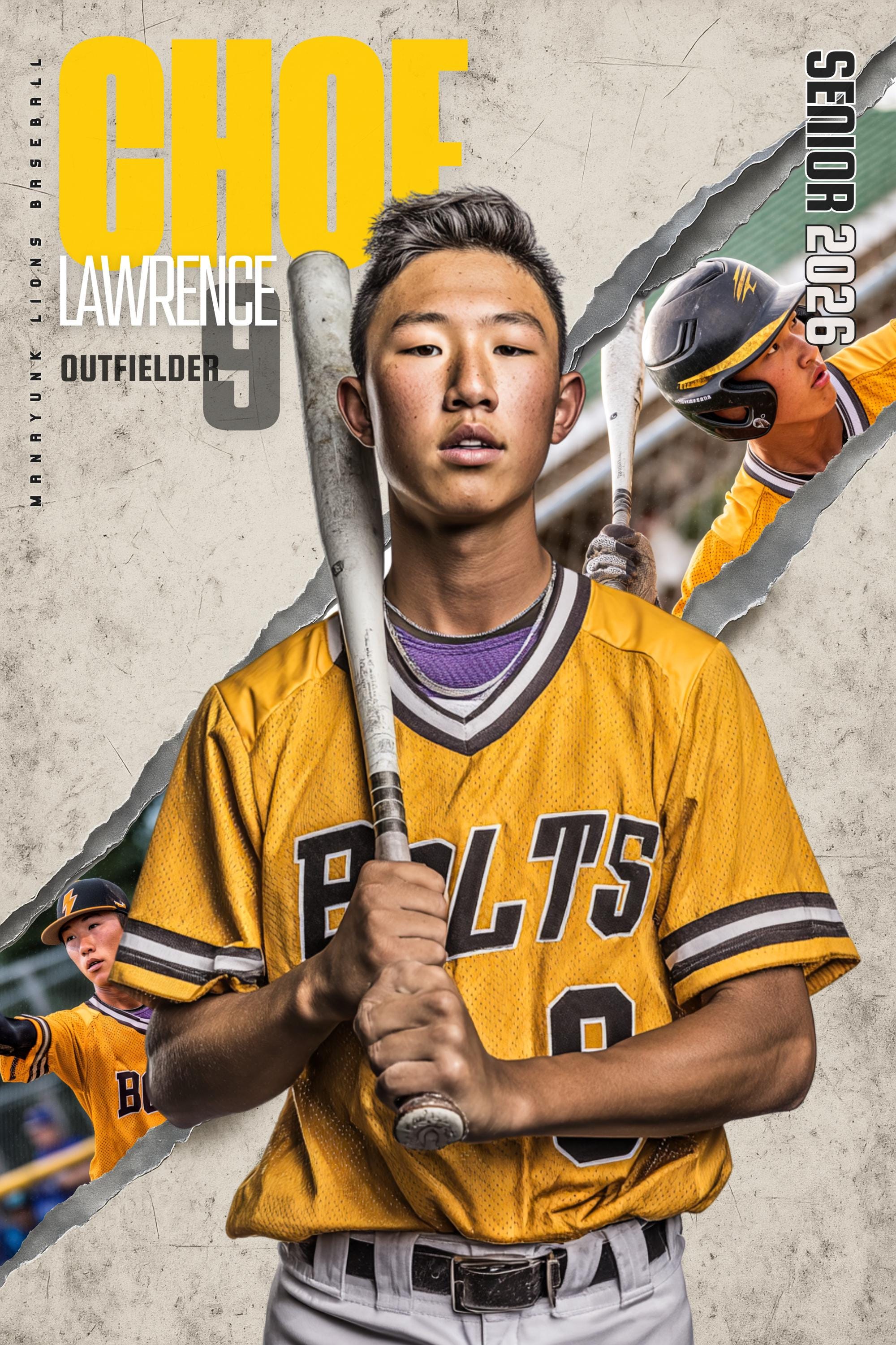 Baseball Poster Template | Editable in Canva | 2:3 | Torn Backdrop Style