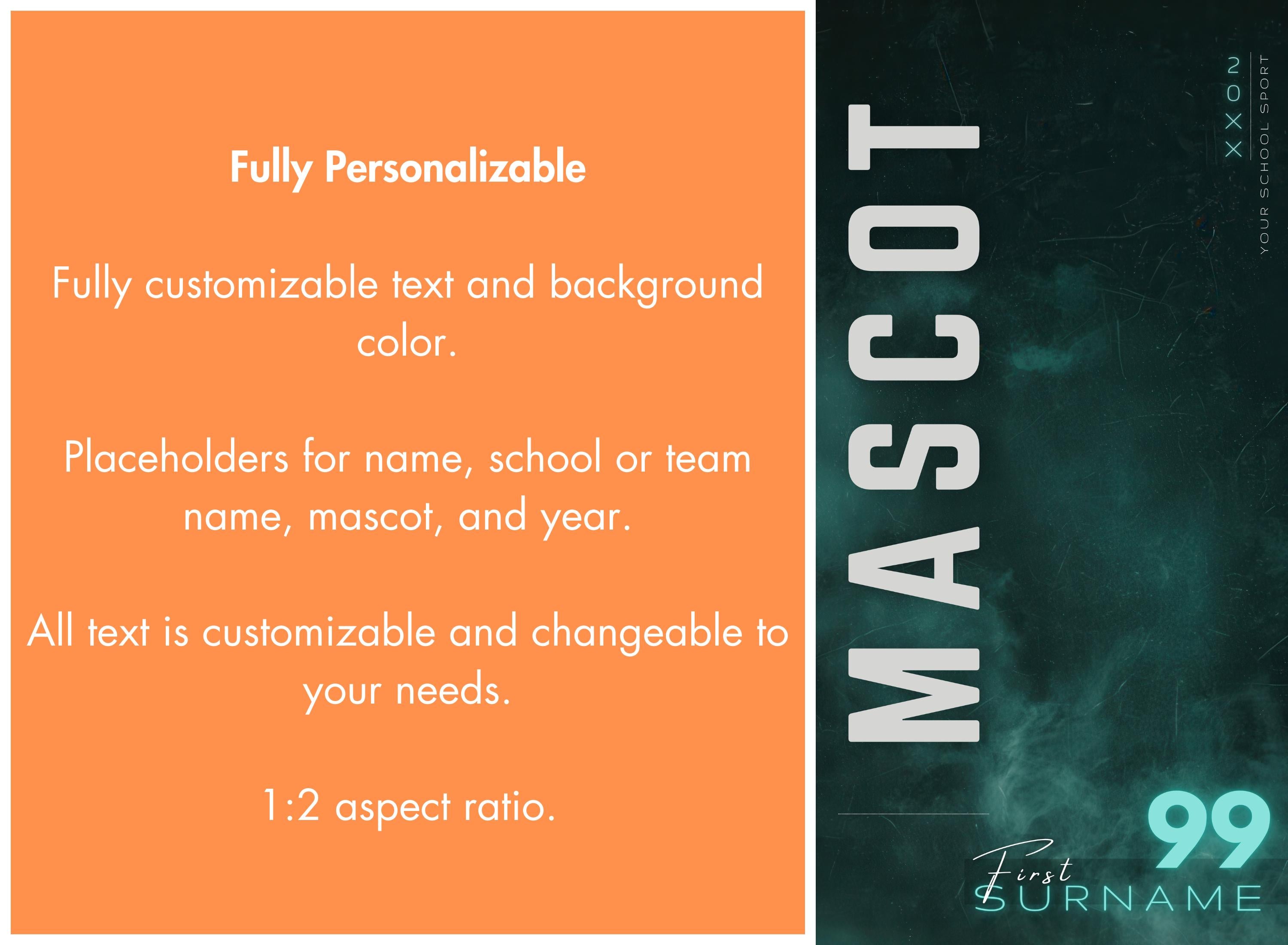 Wrestling Banner Canva Template | Poster, Player Card, & Memory Mate | 1:2