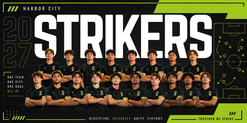 Soccer Team Banner Canva Template | Tactical Team Showcase | 2:1