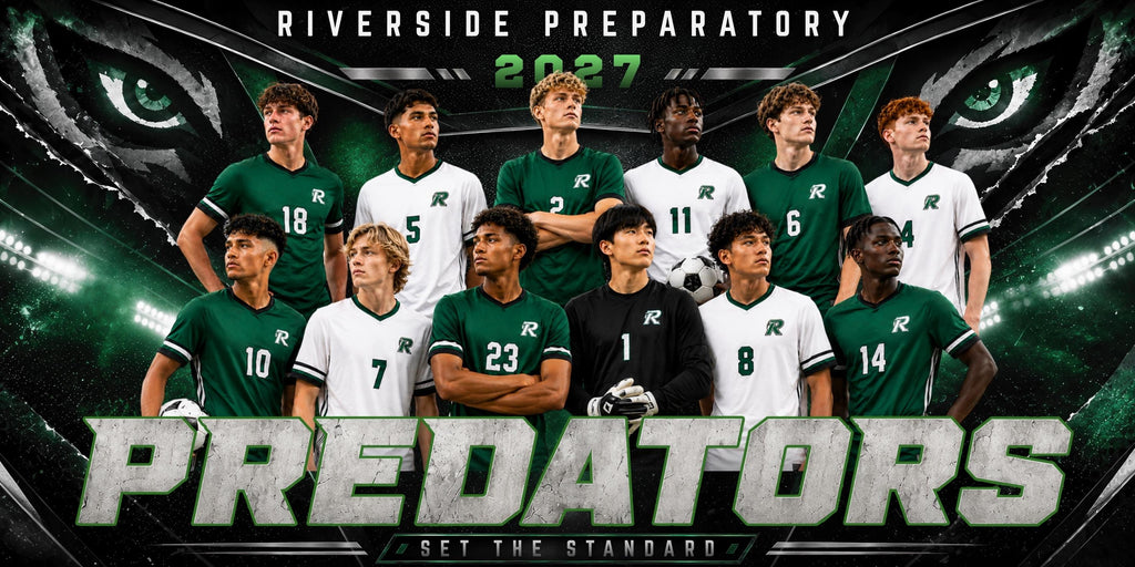 All Sports Team Banner Canva Template | Predator Eyes Showcase | 2:1