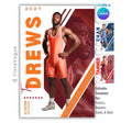 Editable wrestling poster Canva template featuring a wrestler spotlight design with editorial-style typography, layered athlete photography, and modern geometric graphics.