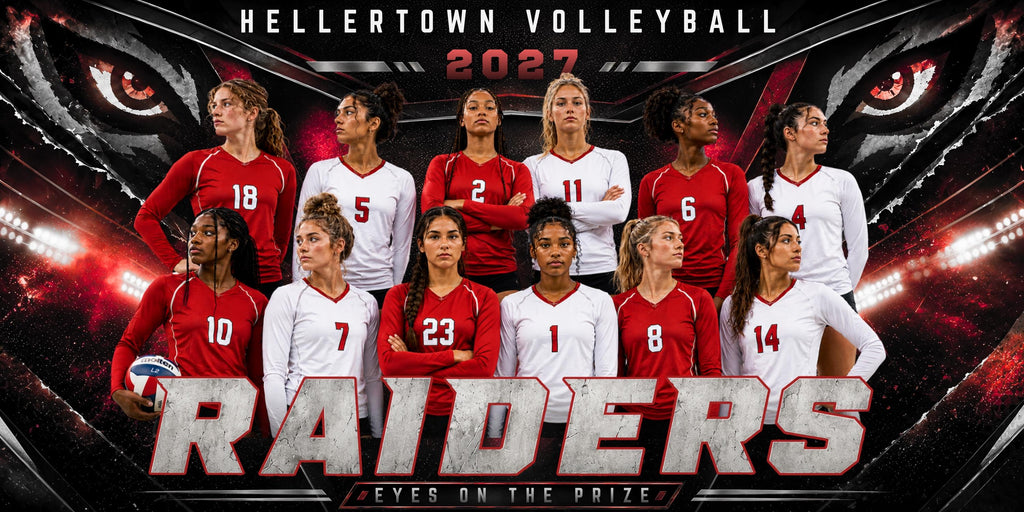 All Sports Team Banner Canva Template | Predator Eyes Showcase | 2:1