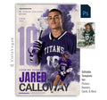 Editable lacrosse poster Photoshop template featuring dynamic smoke effects, oversized jersey number, customizable player information, and a modern 5:7 athlete recognition design.