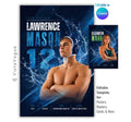Editable water polo and swimmer poster Canva template featuring dramatic water splash effects, oversized jersey number, customizable player information, and modern athlete recognition design.