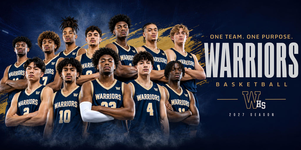 Sports Team Banner Template | Canva Template | Brushstroke Design | 2:1