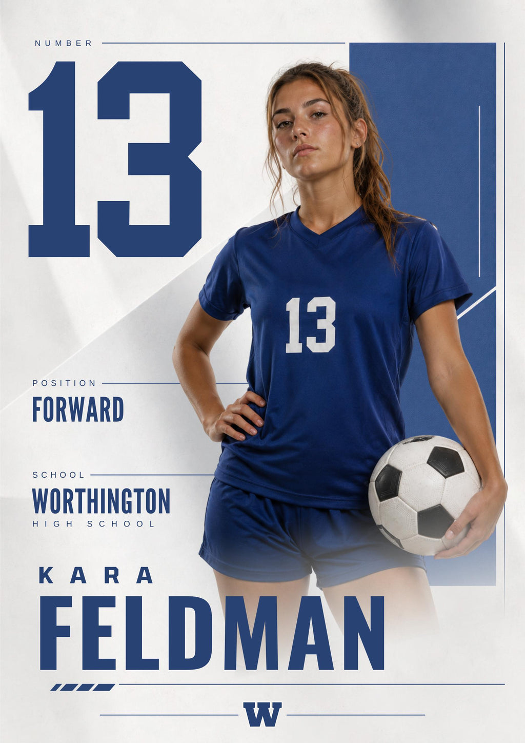 Soccer Poster Photoshop Template | Signature Design | 5:7