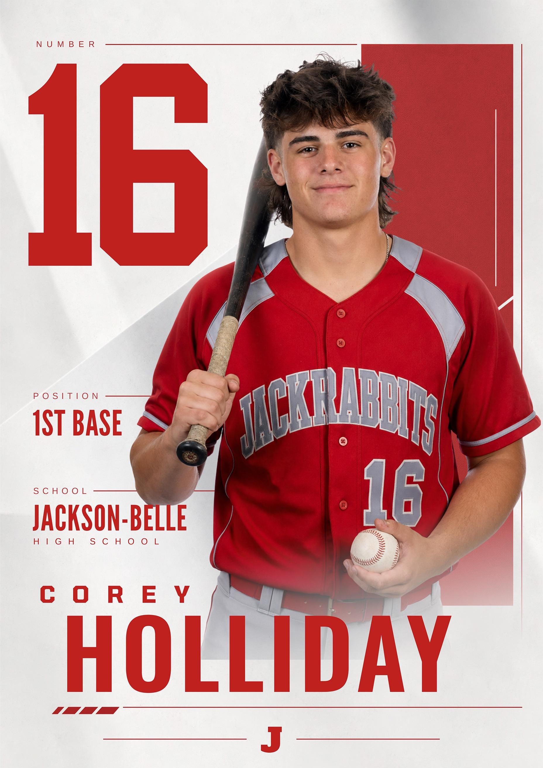Baseball Poster Photoshop Template | Signature Design | 5:7
