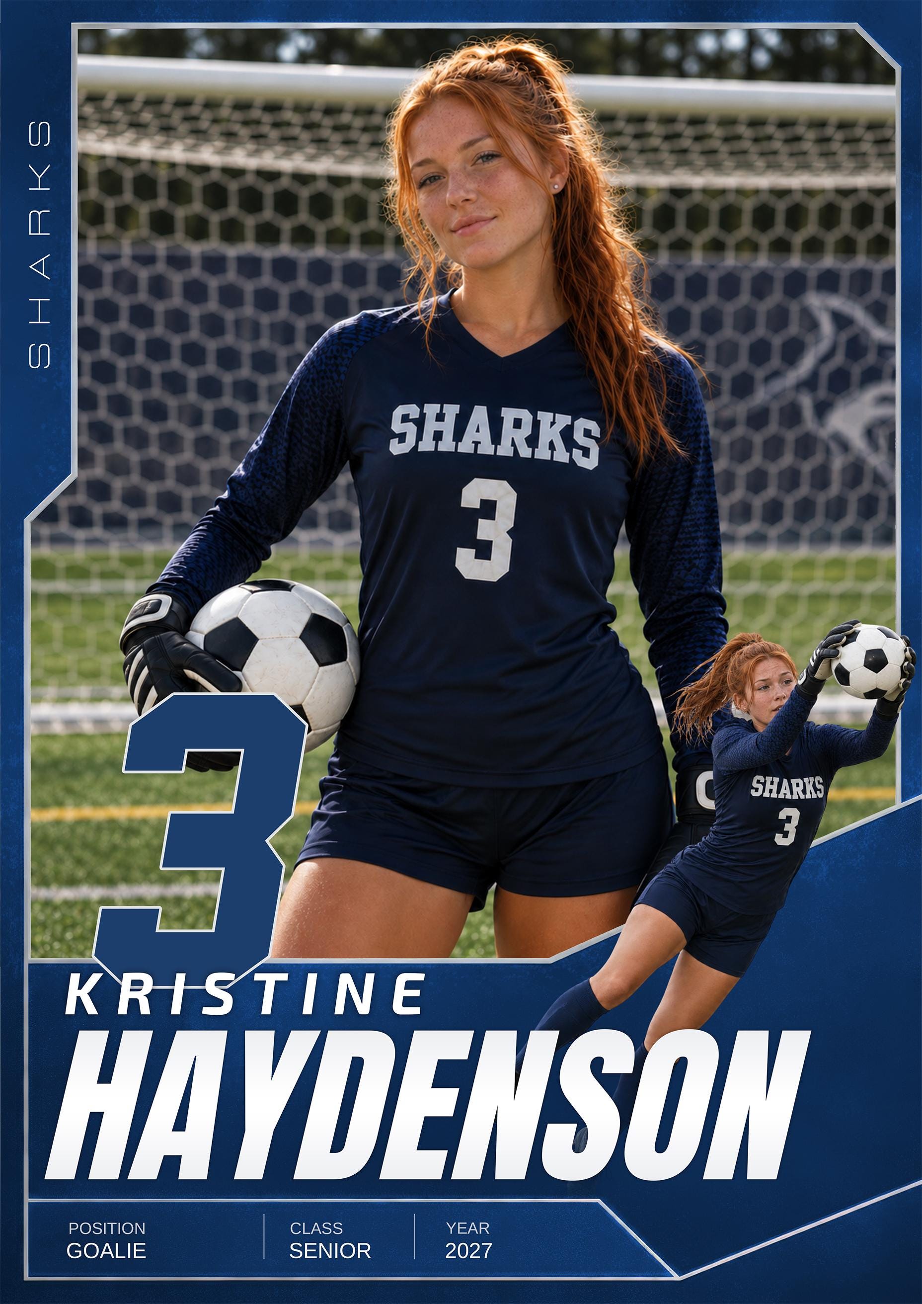 Soccer Card Photoshop Template | Hero Spotlight Design | 5:7