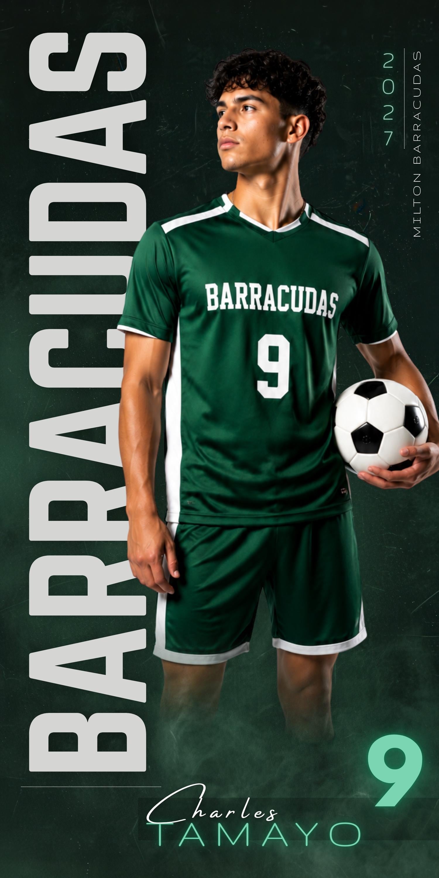 Soccer Banner Canva Template | Poster, Player Card, & Memory Mate | 1:2