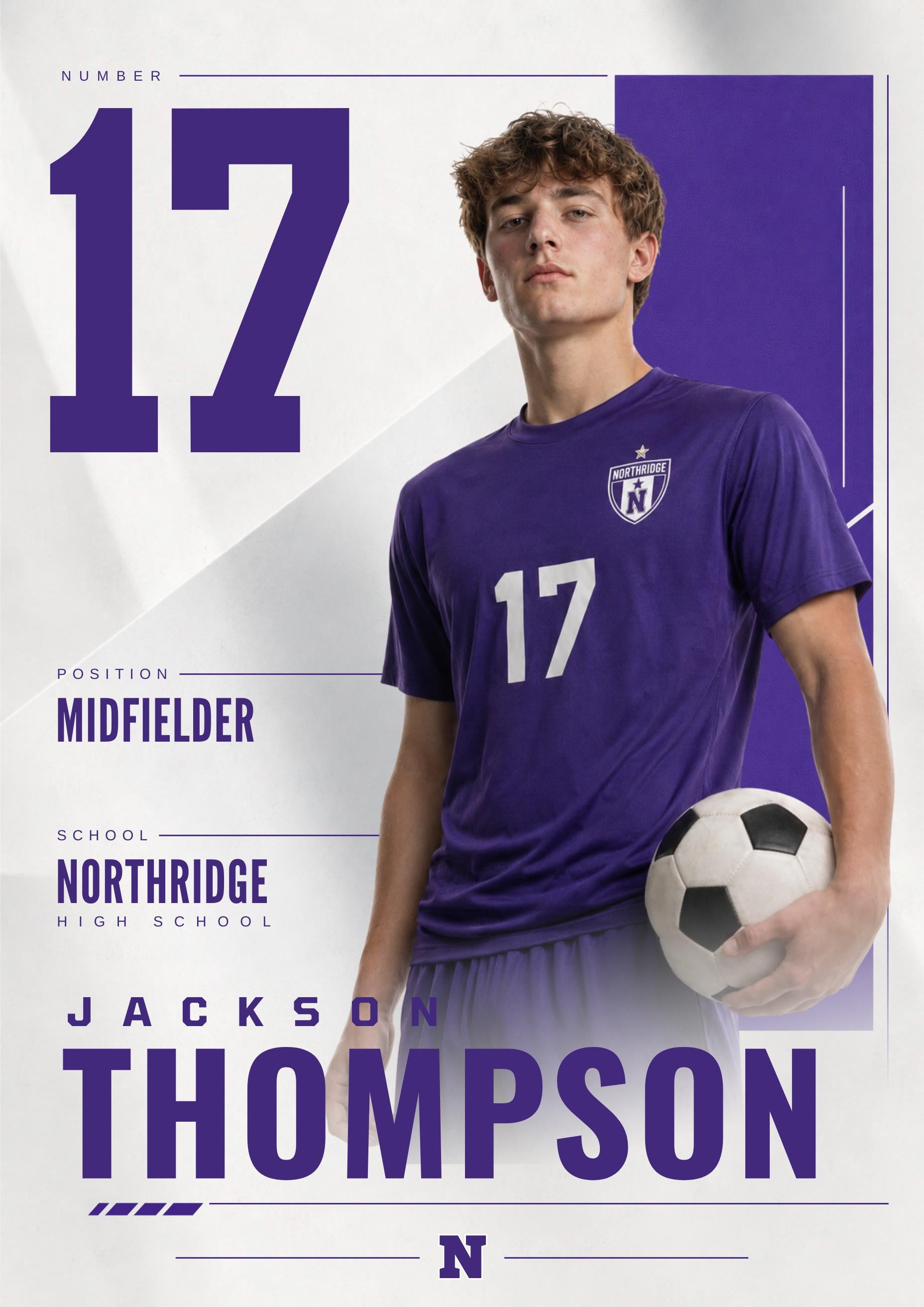 Soccer Poster Photoshop Template | Signature Design | 5:7