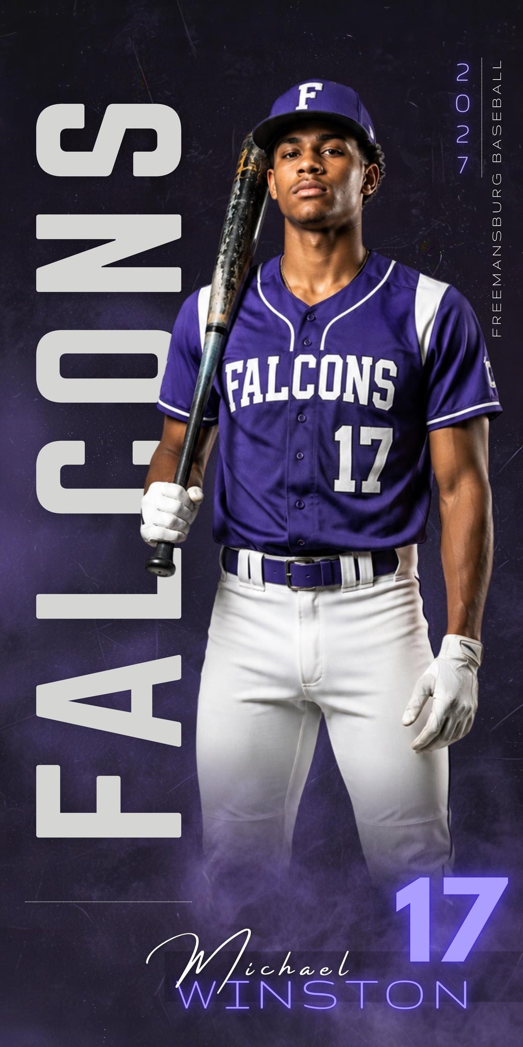 Baseball Banner Canva Template | Poster, Player Card, & Memory Mate | 1:2
