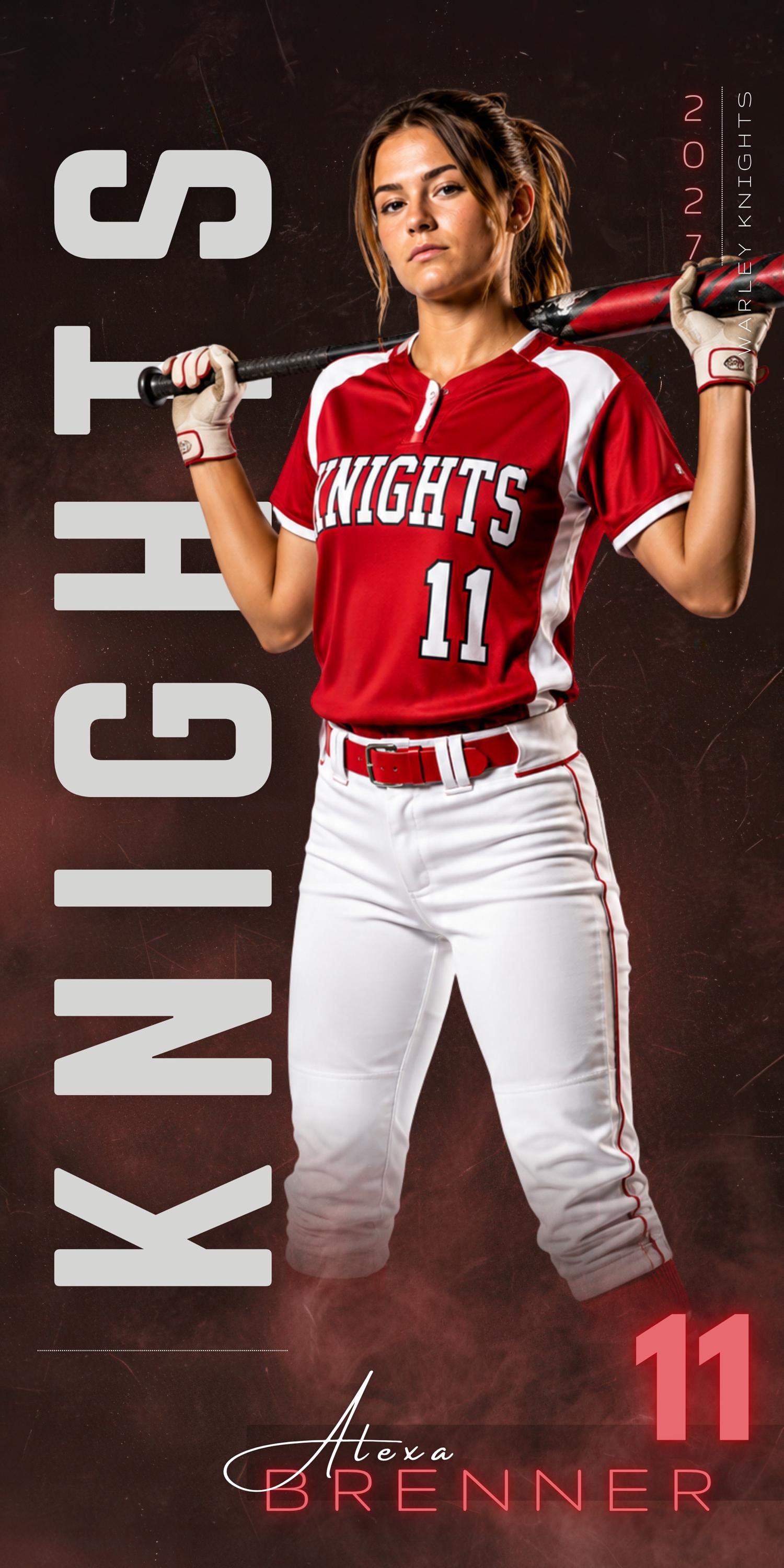 Softball Banner Canva Template | Poster, Player Card, & Memory Mate | 1:2