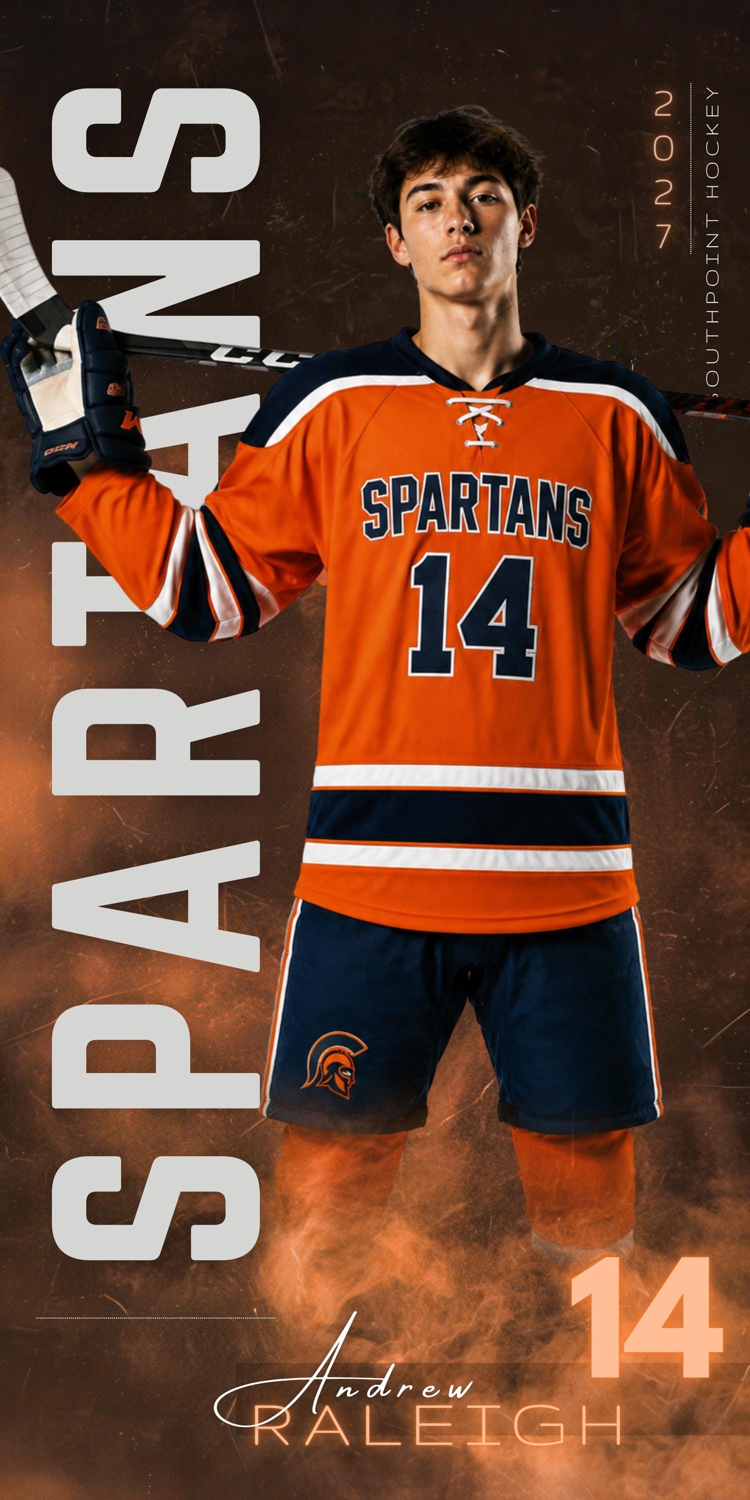 Hockey Banner Canva Template | Poster, Player Card, & Memory Mate | 1:2