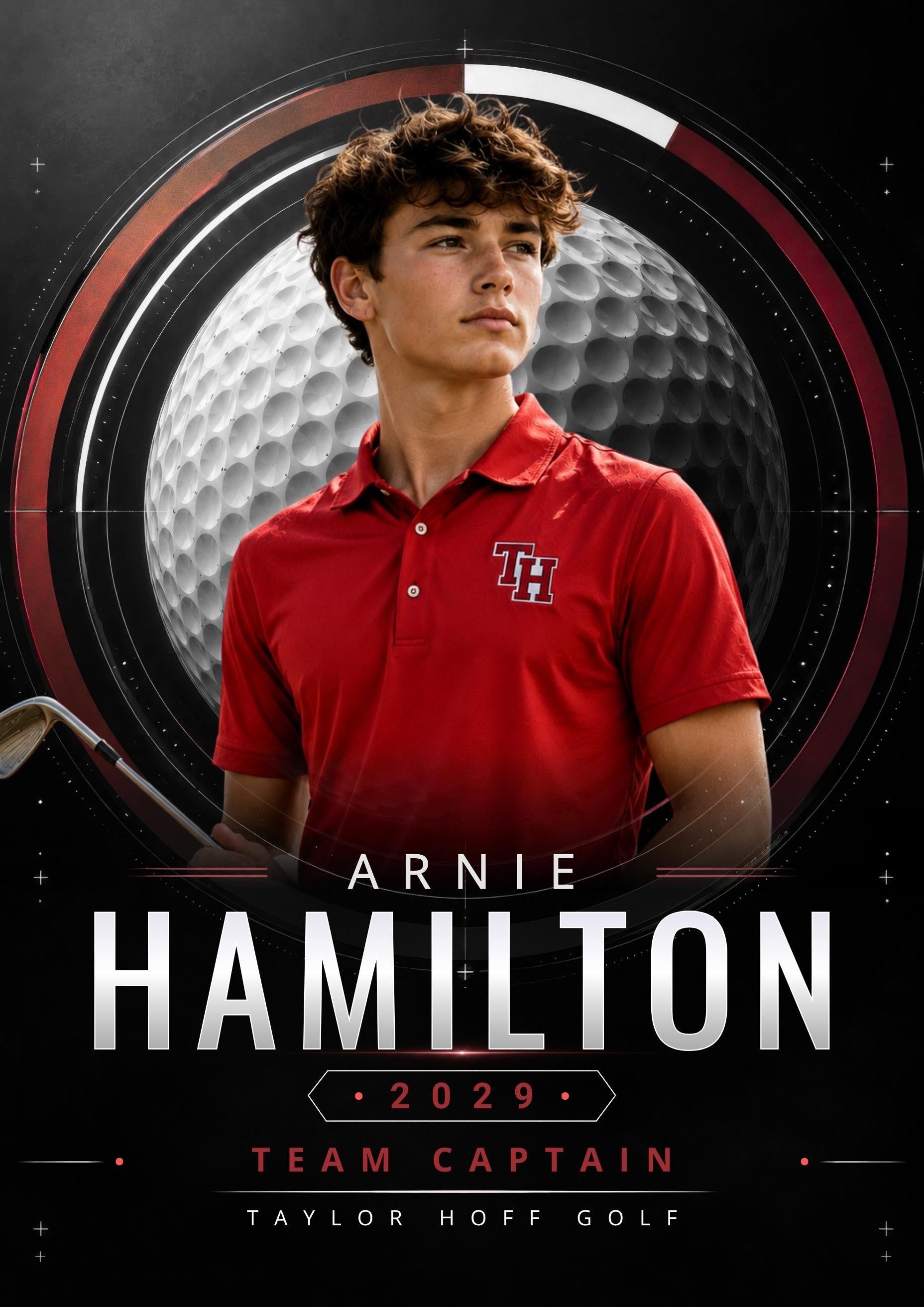 Golf Poster Canva Template | Golf Ball Spotlight | 5:7