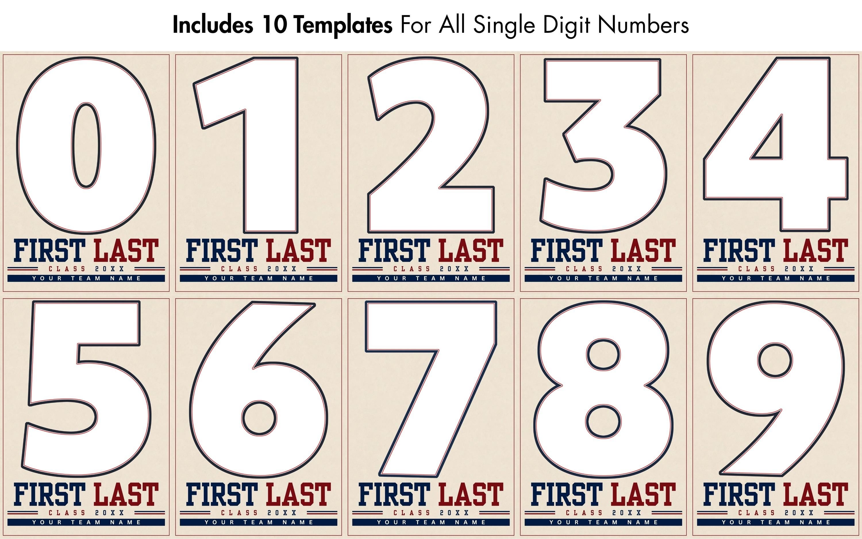 Softball Poster Canva Template | Jersey Number Cutout | 5:7